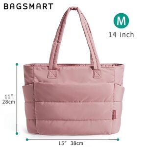 Bagsmart Zoraesque Puffy Tote Bag - Pink (Medium 18L)